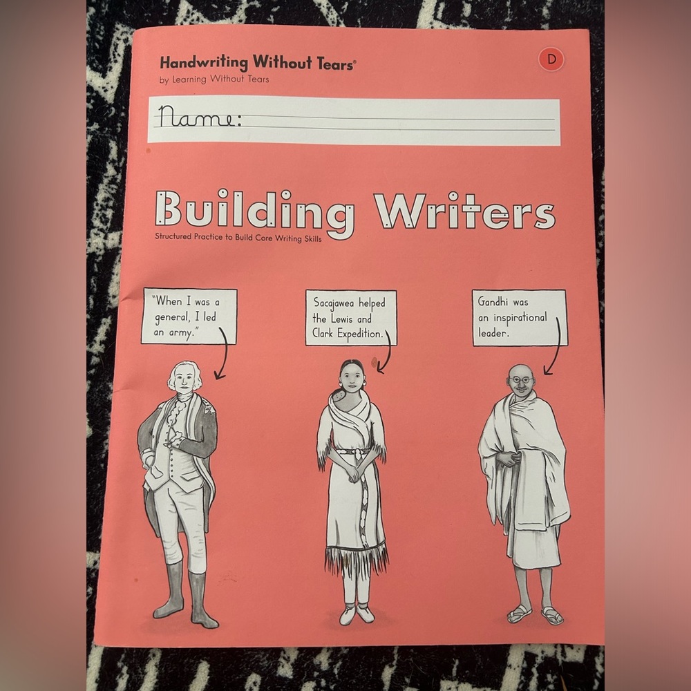Handwriting without tears building writers
